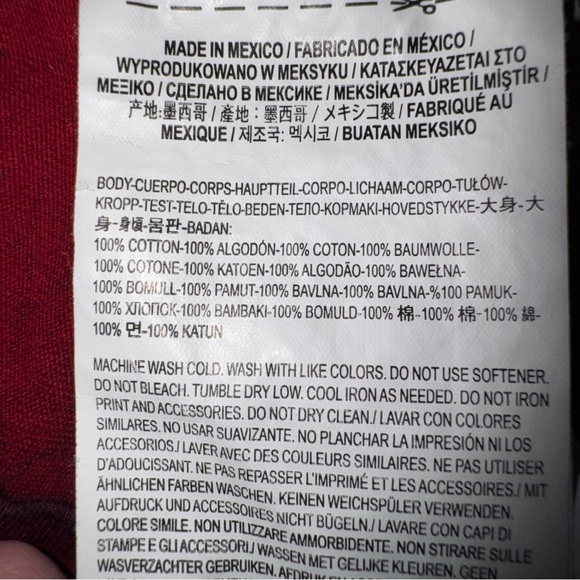 Vans Deep Red Long Sleeve Tee - Picture 6 of 6